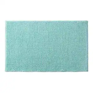 Aqua badmat met antislip textuur, lichtblauw, voor badkamer en douche.
