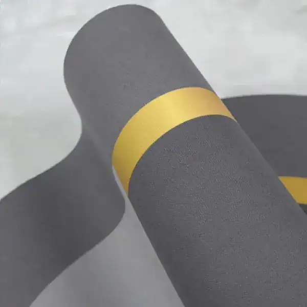 Grijs wit badmat met gouden band, antislip badkamermat voor bad of douche.