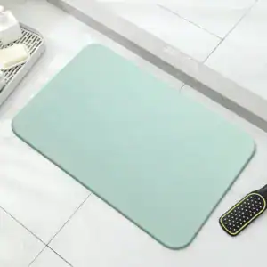 Badmat jade in mintgroen, antislip badkamermat voor douche en bad.