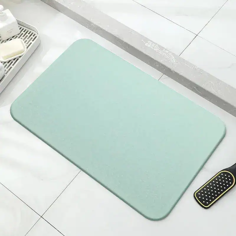 Badmat jade in mintgroen, antislip badkamermat voor douche en bad.