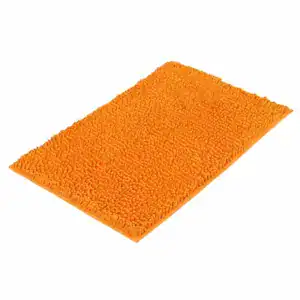 Oranje badmat terracotta met antislip oppervlak voor badkamer.