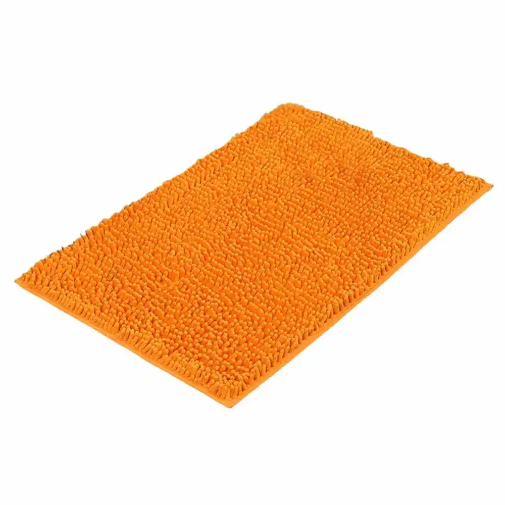 Oranje badmat terracotta met antislip oppervlak voor badkamer.