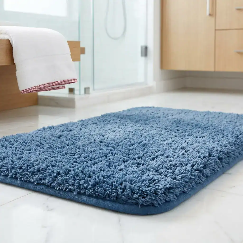 Badmat blauw