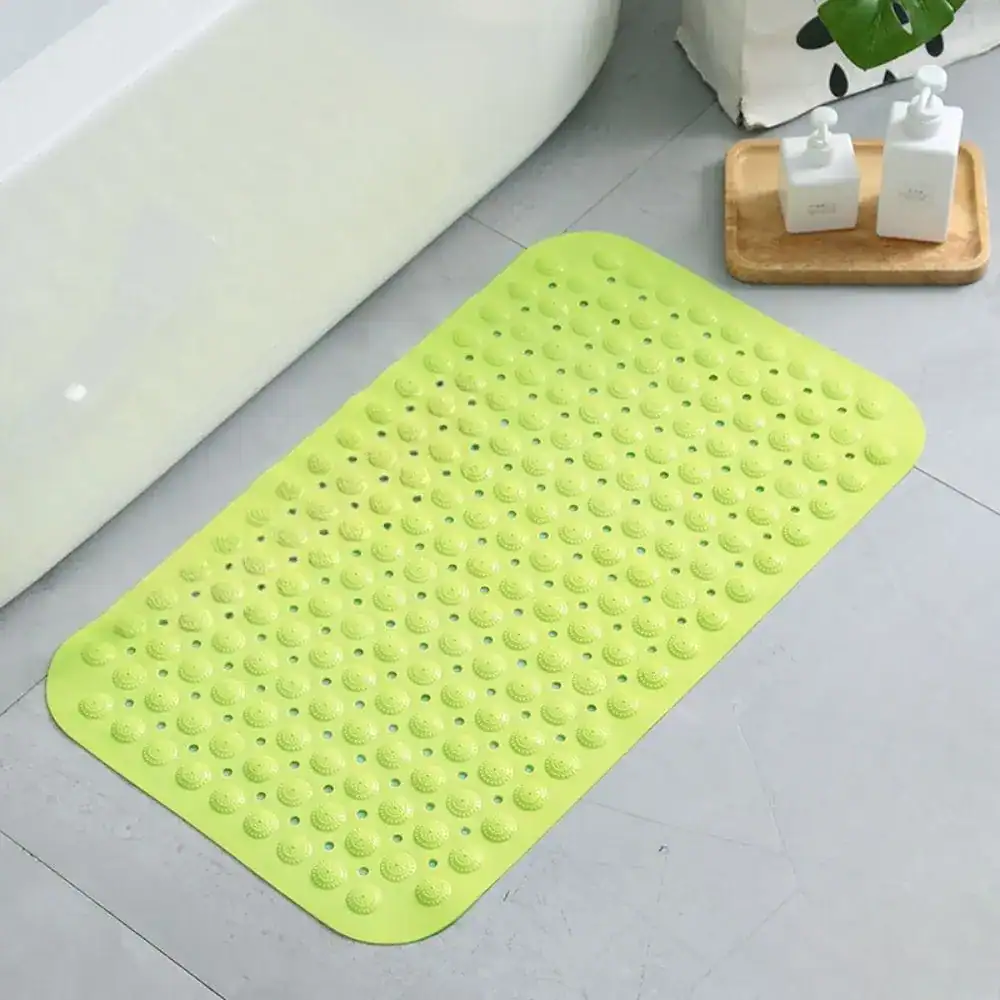 Witte badkamermat met antislip textuur voor bad of douche.