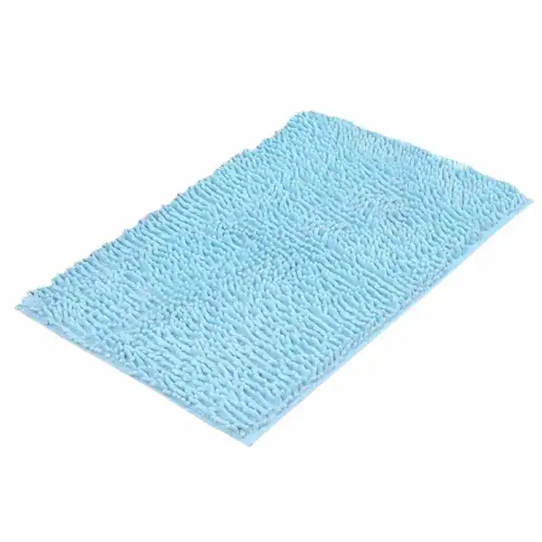 Grote badmat 70x140 cm, lichtblauw, antislip, badkamermat, douchemat.